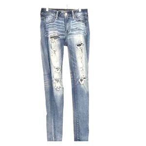 American Eagle Ripped Jegging Size 2 LONG